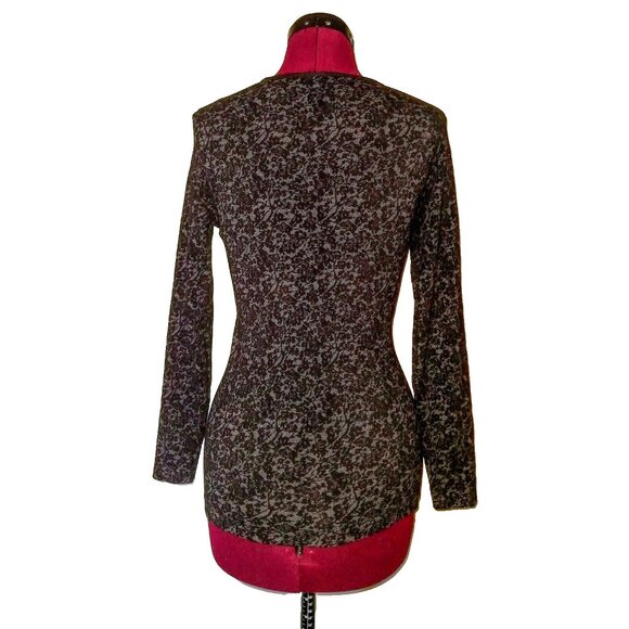 Athleta Top Multicolor Women Size XS Long Sleeve  Lace Pattern - Picture 6 of 9
